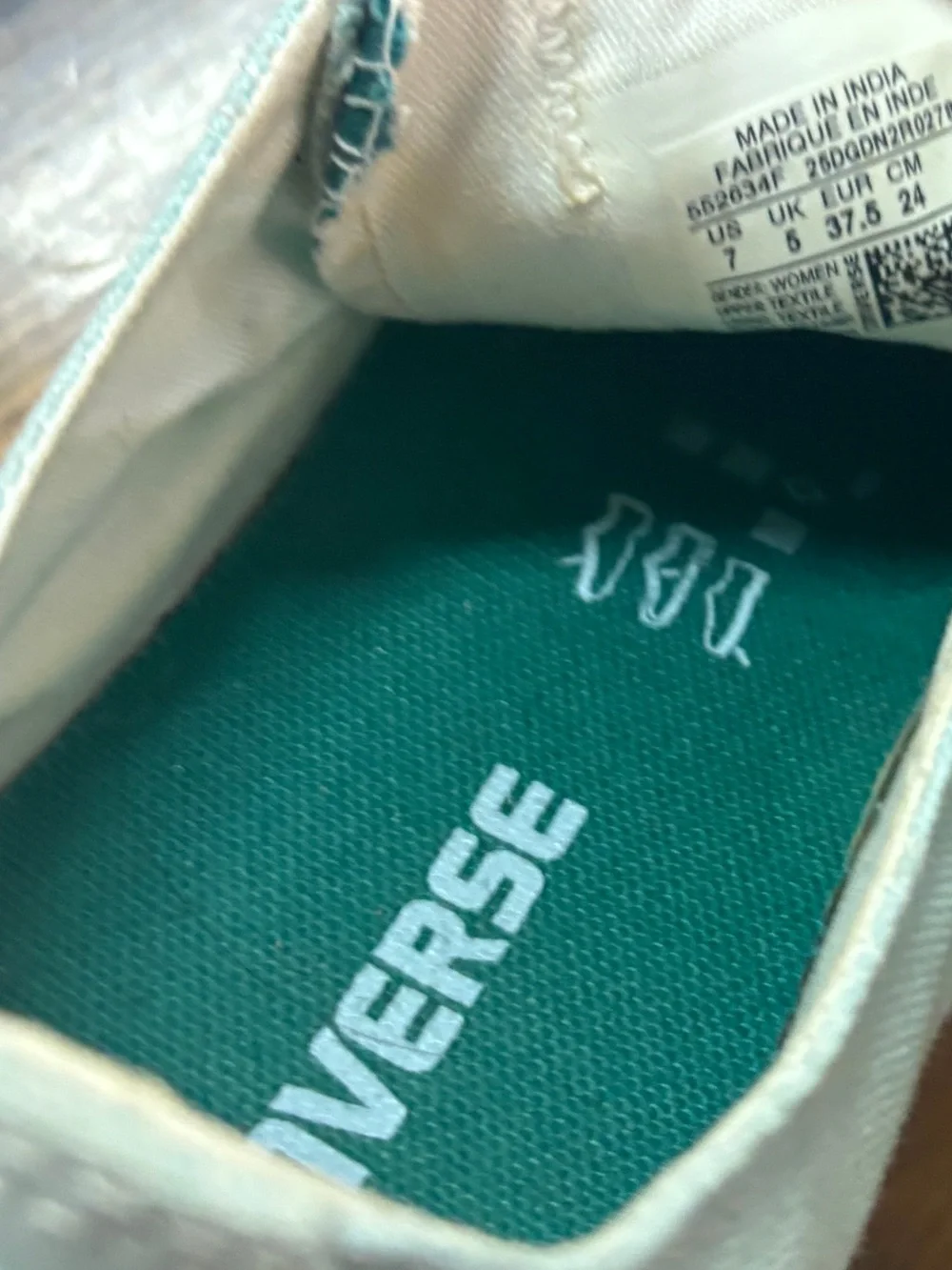 Converse Mint And Teal Sneakers Size 7